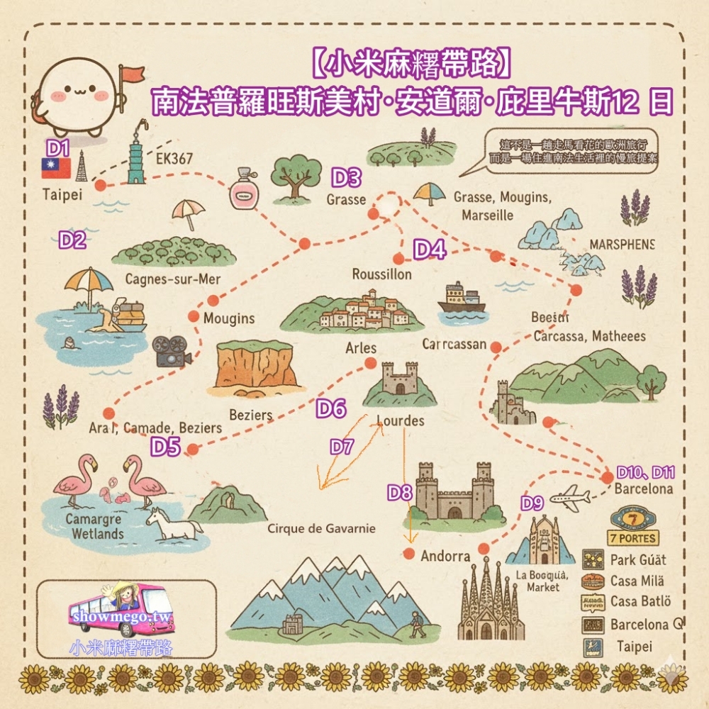 下咒語，用AI製作的南法旅遊地圖，真的能很準確嗎?